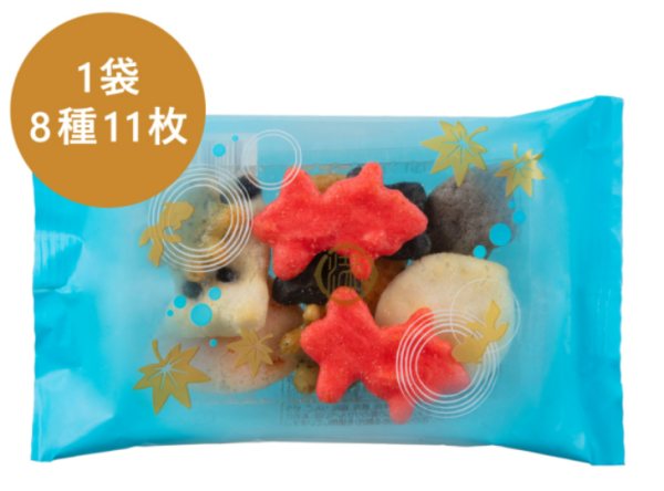 【預購】満果惣 夏季限定 吹季金魚 和菓子 綜合煎餅 米果禮盒 日本代購 伴手禮:圖片 7