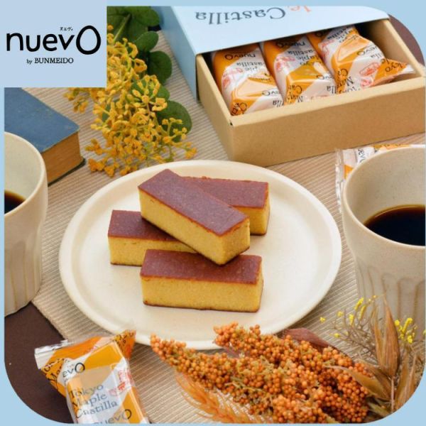 【預購】nuevo by BUNMEIDO|文明堂東京限定|楓糖長崎蛋糕|紅豆泡芙|泡芙|禮盒推薦|日本伴手禮