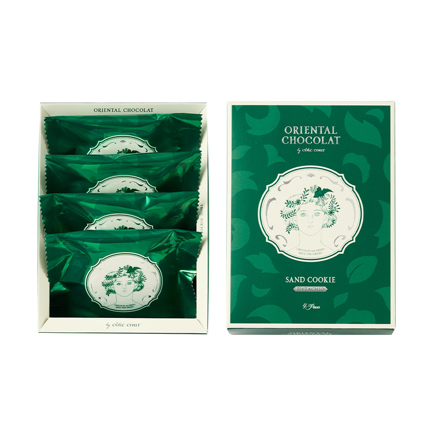 ORIENTAL CHOCOLAT 開心果巧克力夾心4入盒裝