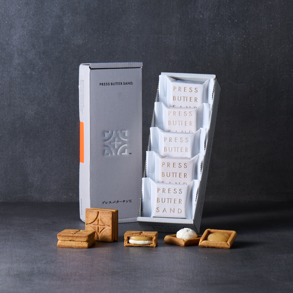 PRESS BUTTER SAND 原味奶油焦糖夾心5入盒