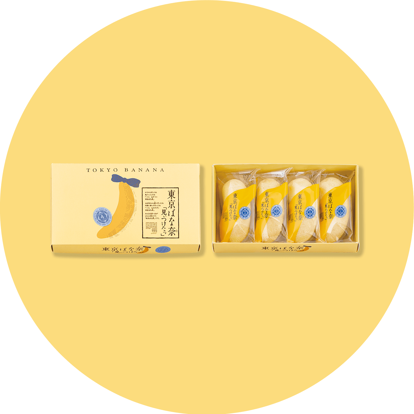 東京香蕉原味4入盒裝